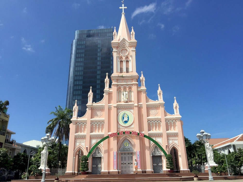 The Rooster Church’s Gothic architecture and signature pink hue make it a must-see for those who admire historical charm